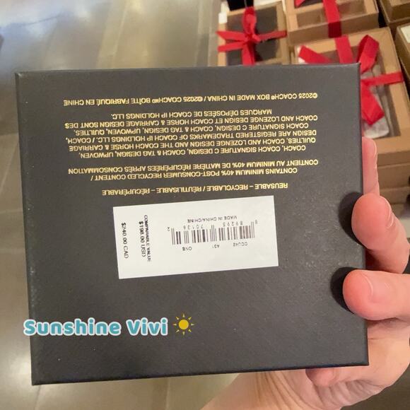 NEW Coach Heart And Cherry Bangle Set Gold/Silver CCU42 Holiday Gift 2025 - Picture 4 of 4